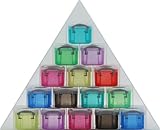 プラスチック 収納 ケース セットタイプ トライアングル 0.14Lx15 クリアR.U.BOX (幅42.2x奥行6.5cm) 20145 プラスチック 収納 ケース セットタイプ トライアングル 0.14Lx15 クリアR.U.BOX (幅42.2x奥行6.5cm) 20145